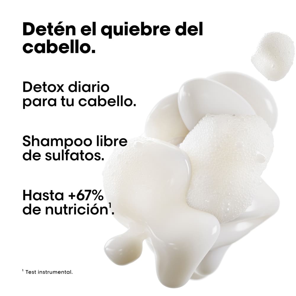 SHAMPOO REFILL L'ORÉAL PROFESSIONNEL METAL DETOX (REFILL DE SHAMPOO PARA TODO TIPO DE CABELLO CON QUIEBRE Y/O PROCESOS DE COLOR)